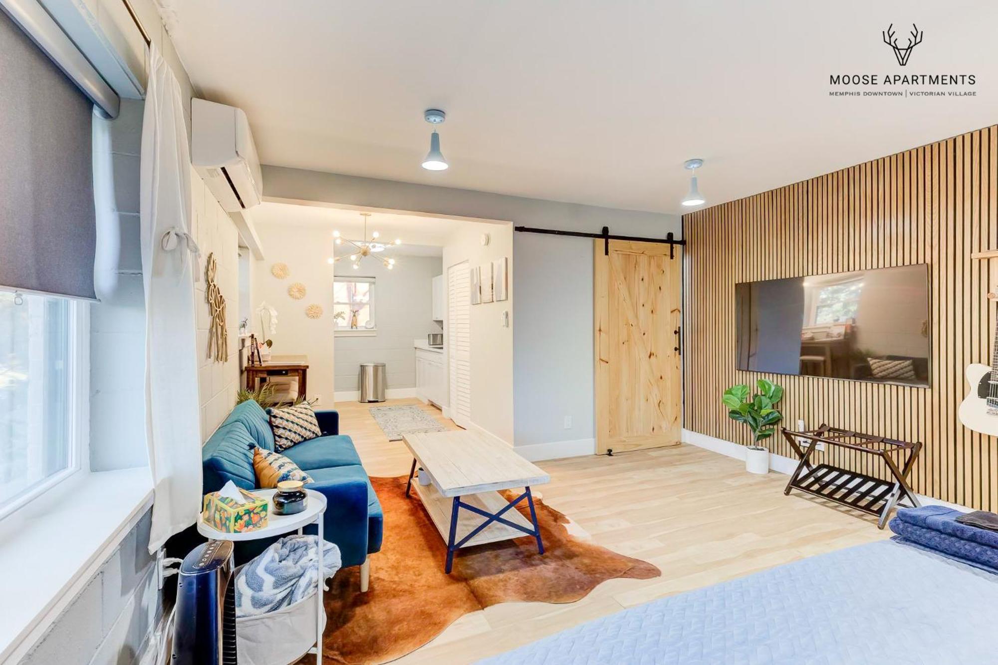 Apartment The Moose #7 - Instaworthy With Amazing Views, Free Parking & Heated King Bed Memphis